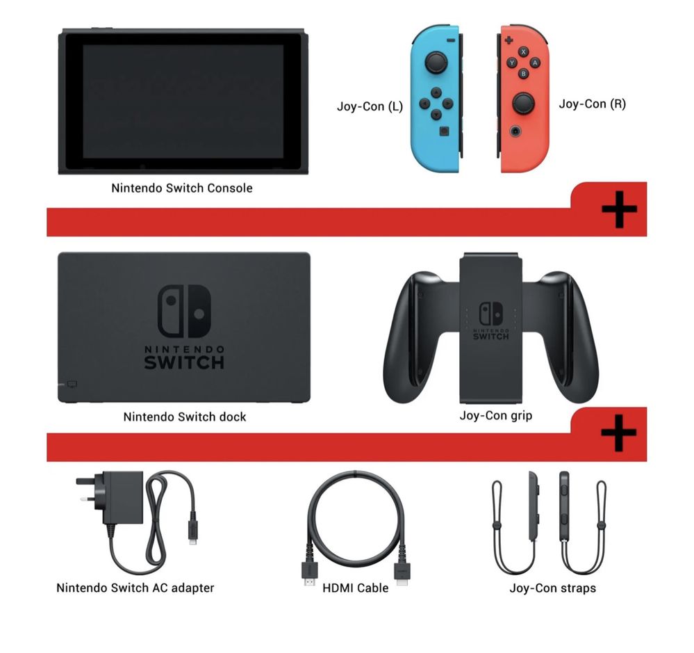Nowa Konsola Nintendo Switch Joy-Con v2 Czerwono-niebieski Sports Set