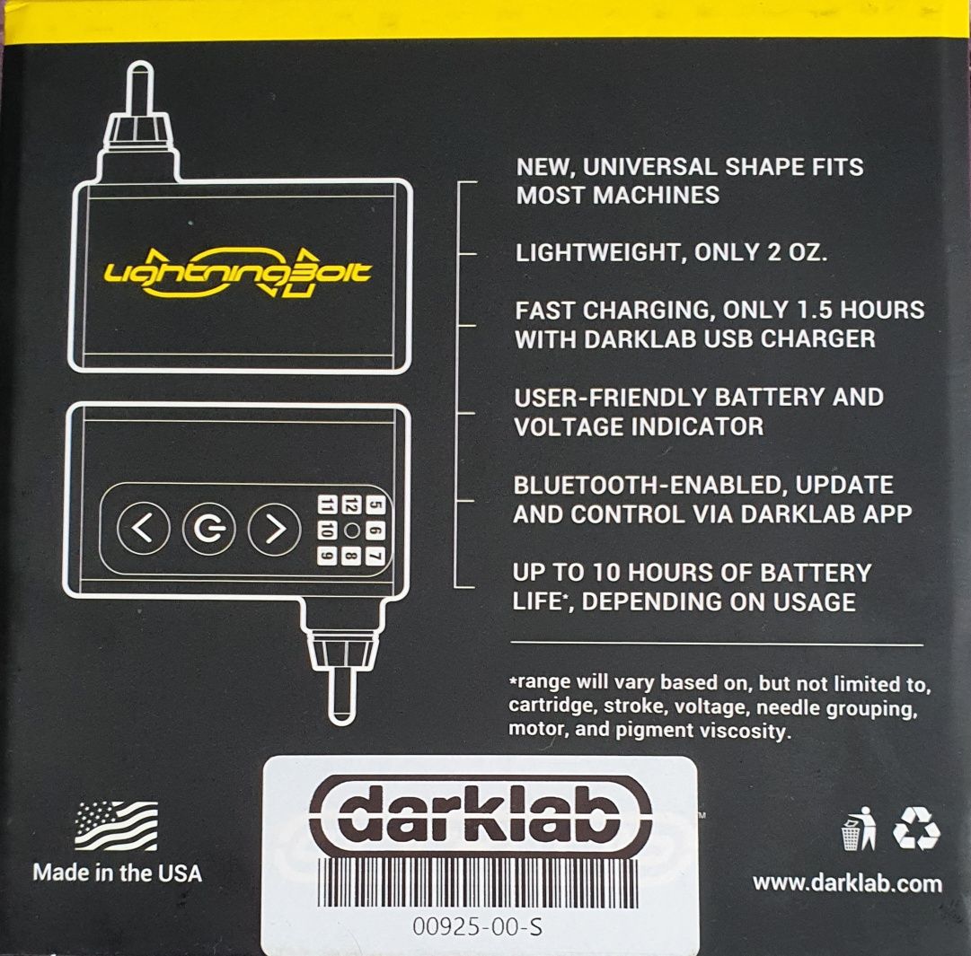 FK Irons Darklab Lightning Bolt - Uniwersalny akumulator bezprzewodowy