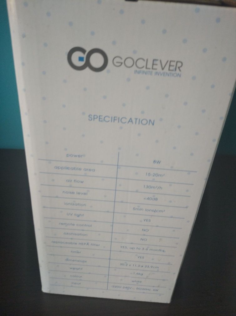 Oczyszczacz powietrza Goclever air coral