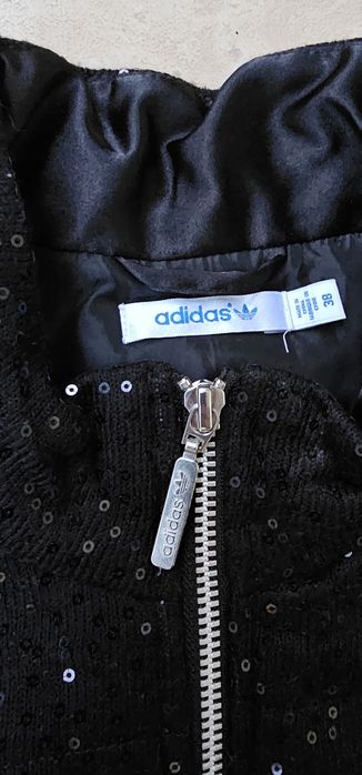 Adidas bezrękawnik z cekinami damska rozmiar M wymiary na zdjęciach