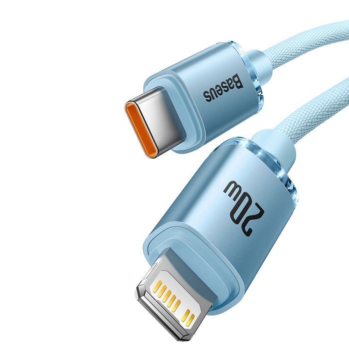 Baseus kabel USB C - Lightning szybkie ładowanie PD 20W 1,2m niebieski