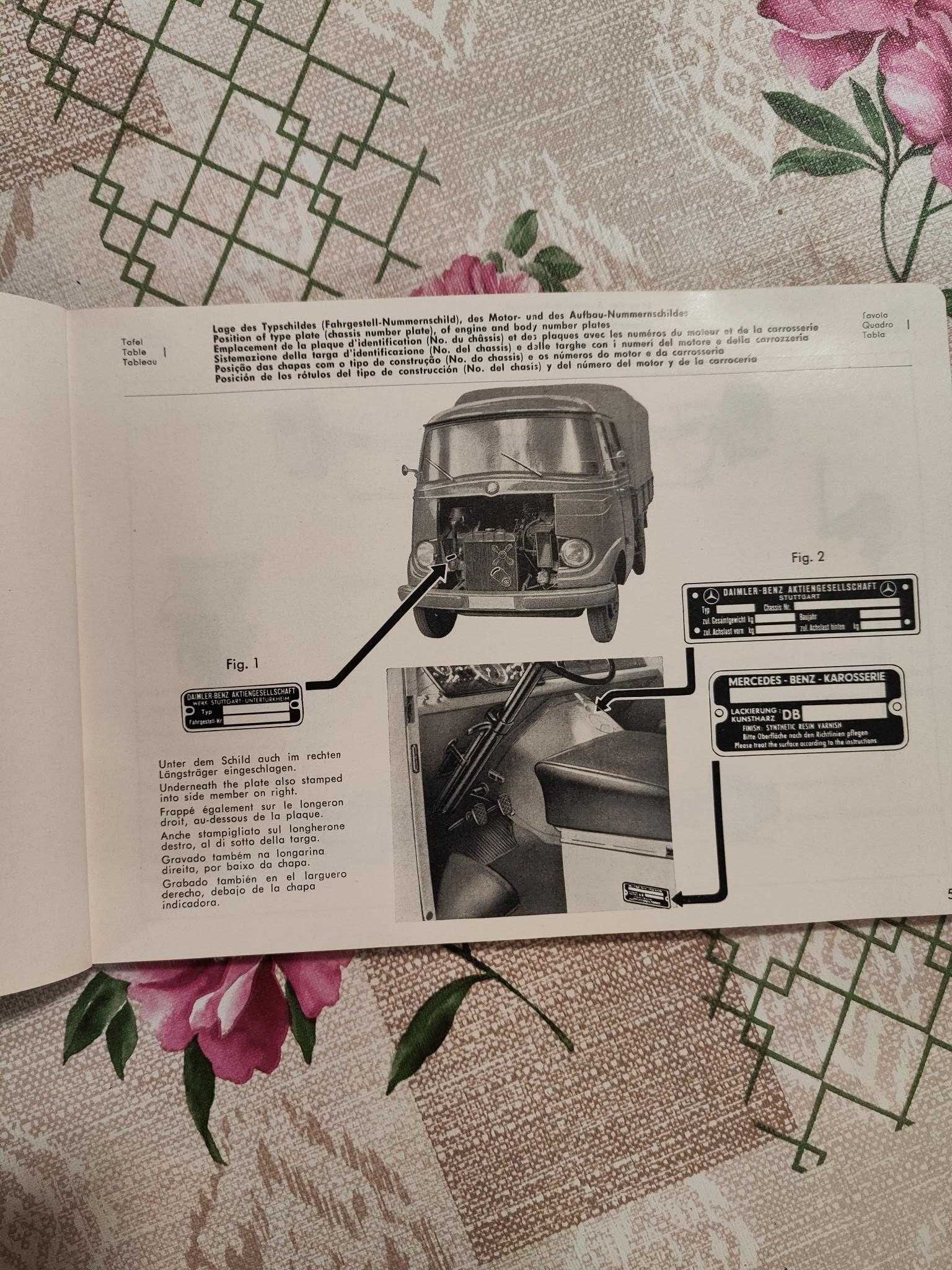 Manual técnico camião Mercedes - Benz 1962