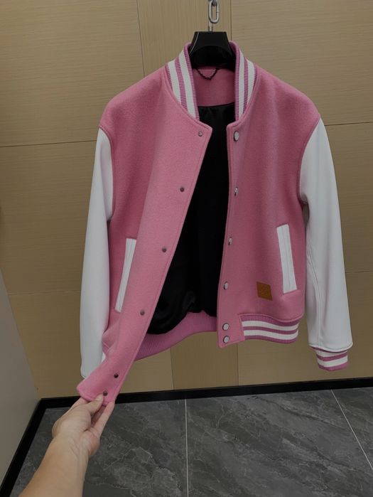 Louis Vuitton x Nigo FW25 – kurtka varsity z wstawkami ze skóry