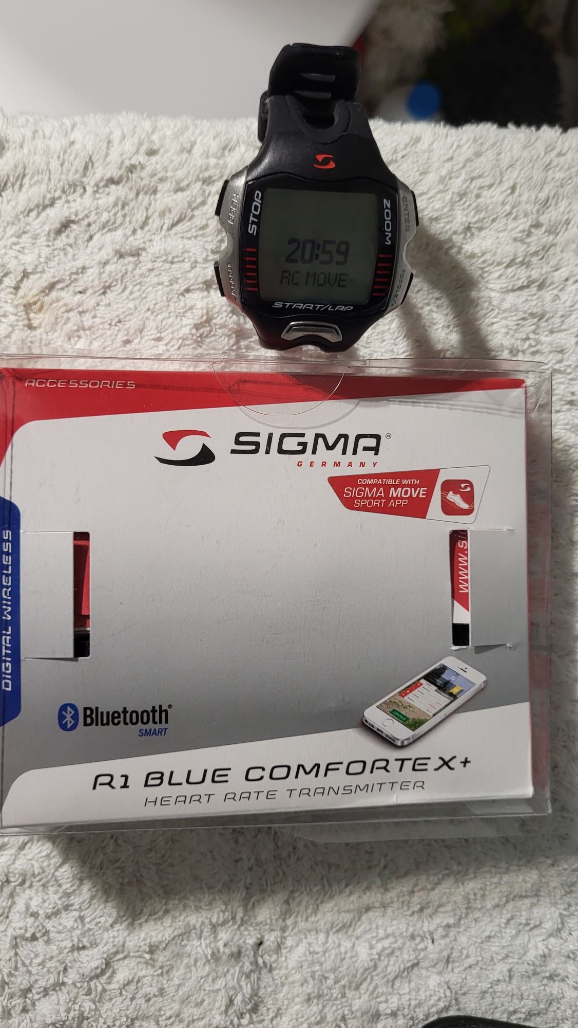 SIGMA RC MOVE z opaską R1 blue comfortex+