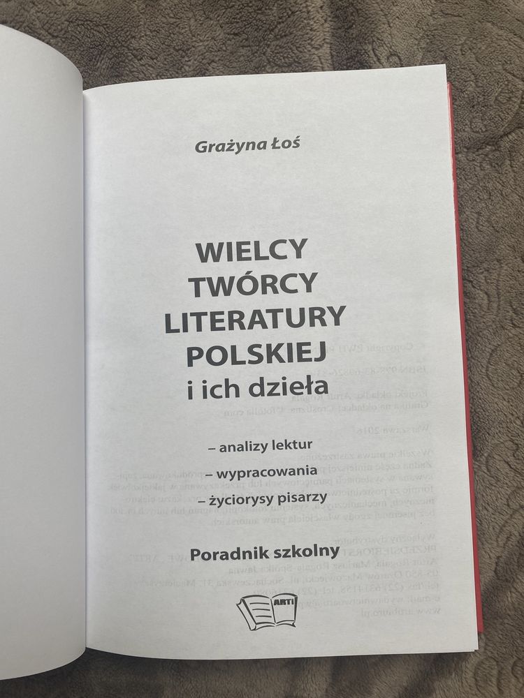 Wielcy twórcy literatury polskiej i ich dzieła