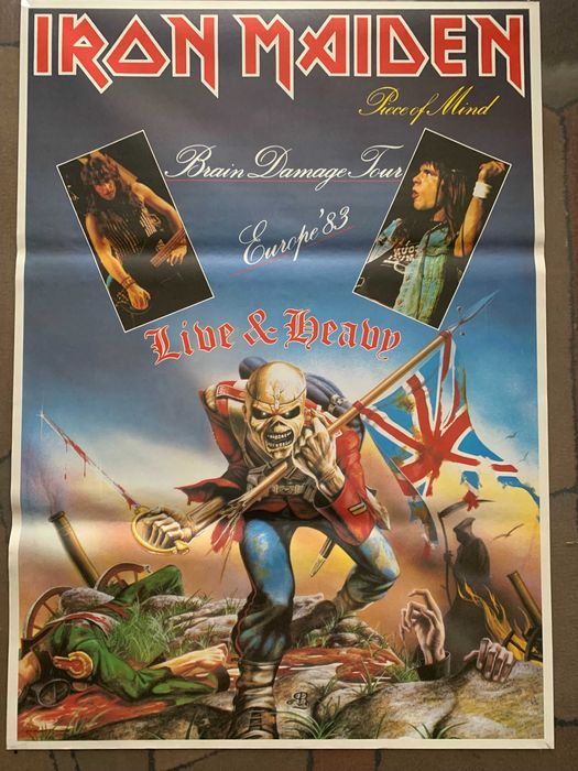 IRON MAIDEN - 3 duże super plakaty z końca XX wieku