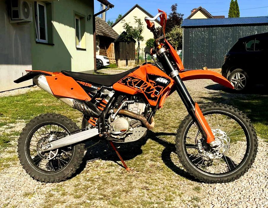 Ktm exc 250f 2007 rok + kask