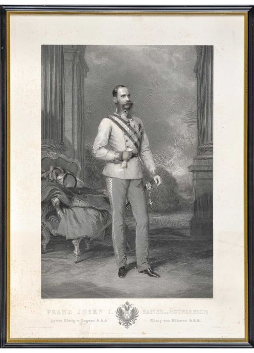 Cesarz Austrii i Węgier Franciszek Józef Habsburg, wymiar 108cm x 78cm