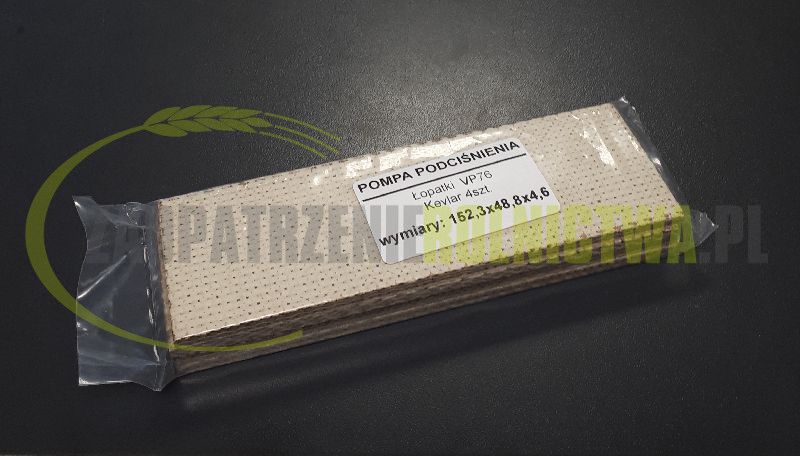 Łopatki do pompy VP76 KEVLAR typ DeLaval do dojarki Alfa Laval