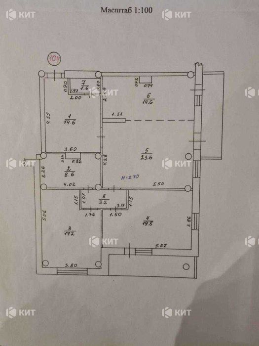 3к.107м2 Олексіївка (Алексеевка,ЖК Белогорская, м.Алексеевская) 128743