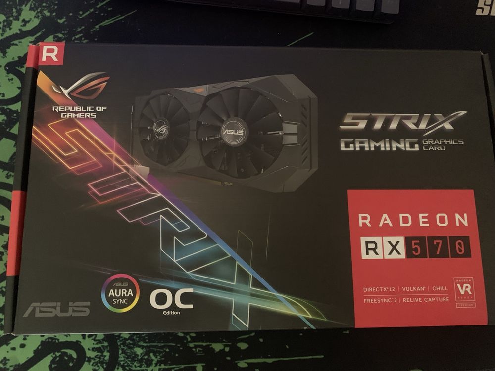 Видеокарта rx570 STRIX