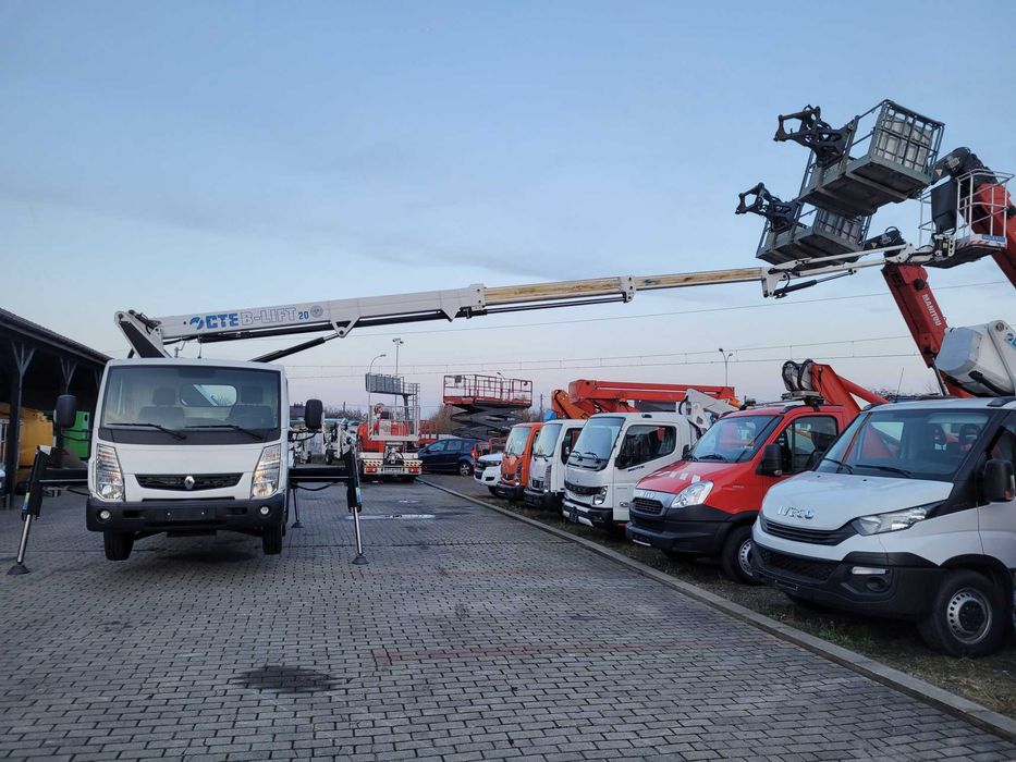 Renault podnośnik koszowy zwyżka 20 m z jib cte multitel mj gsr socage