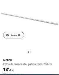 calha de suspensão METOD 200cm
