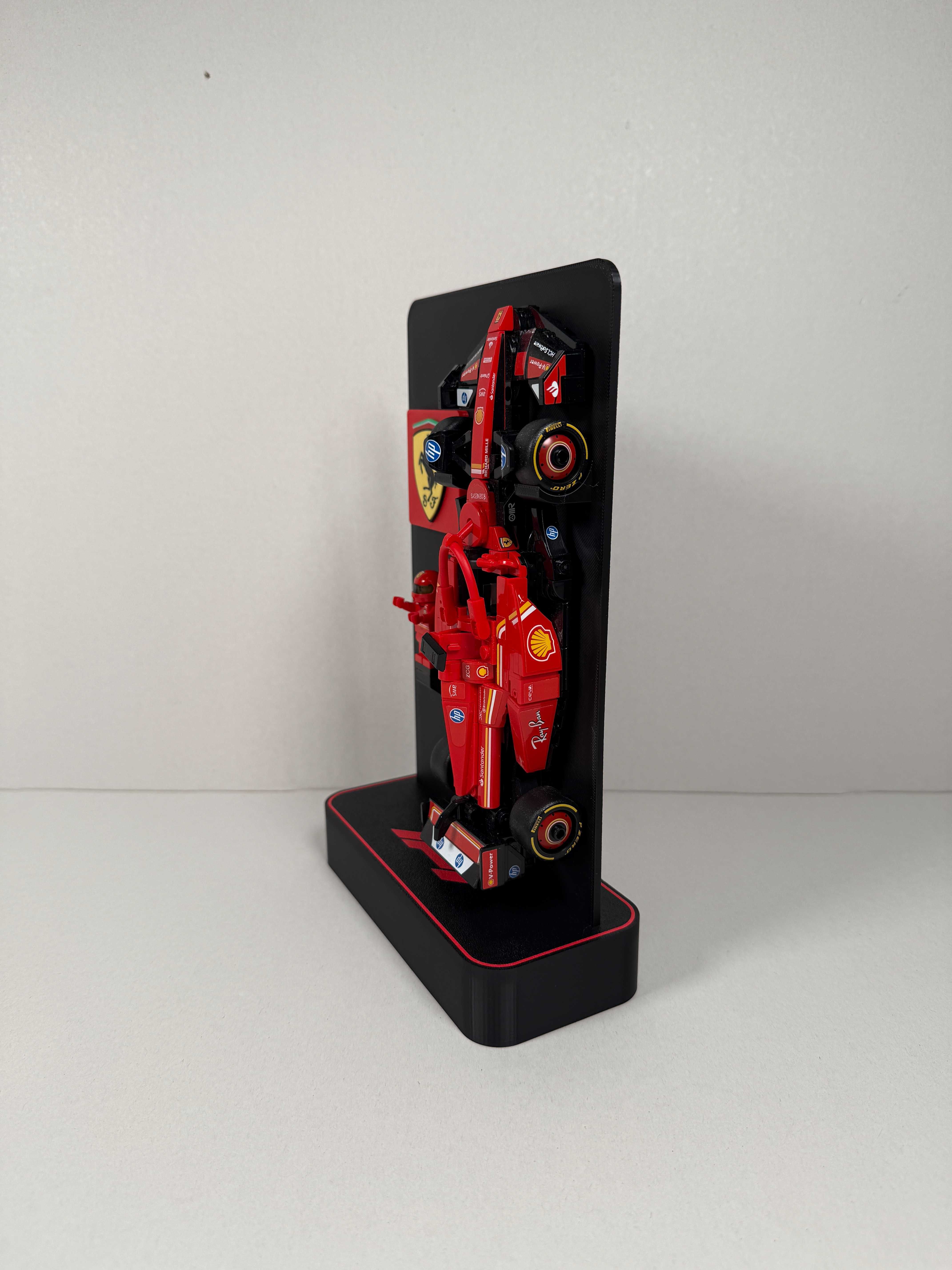 Стенд для Lego Speed Champions F1 Ferrari SF-24 77242 Білий / Червоний