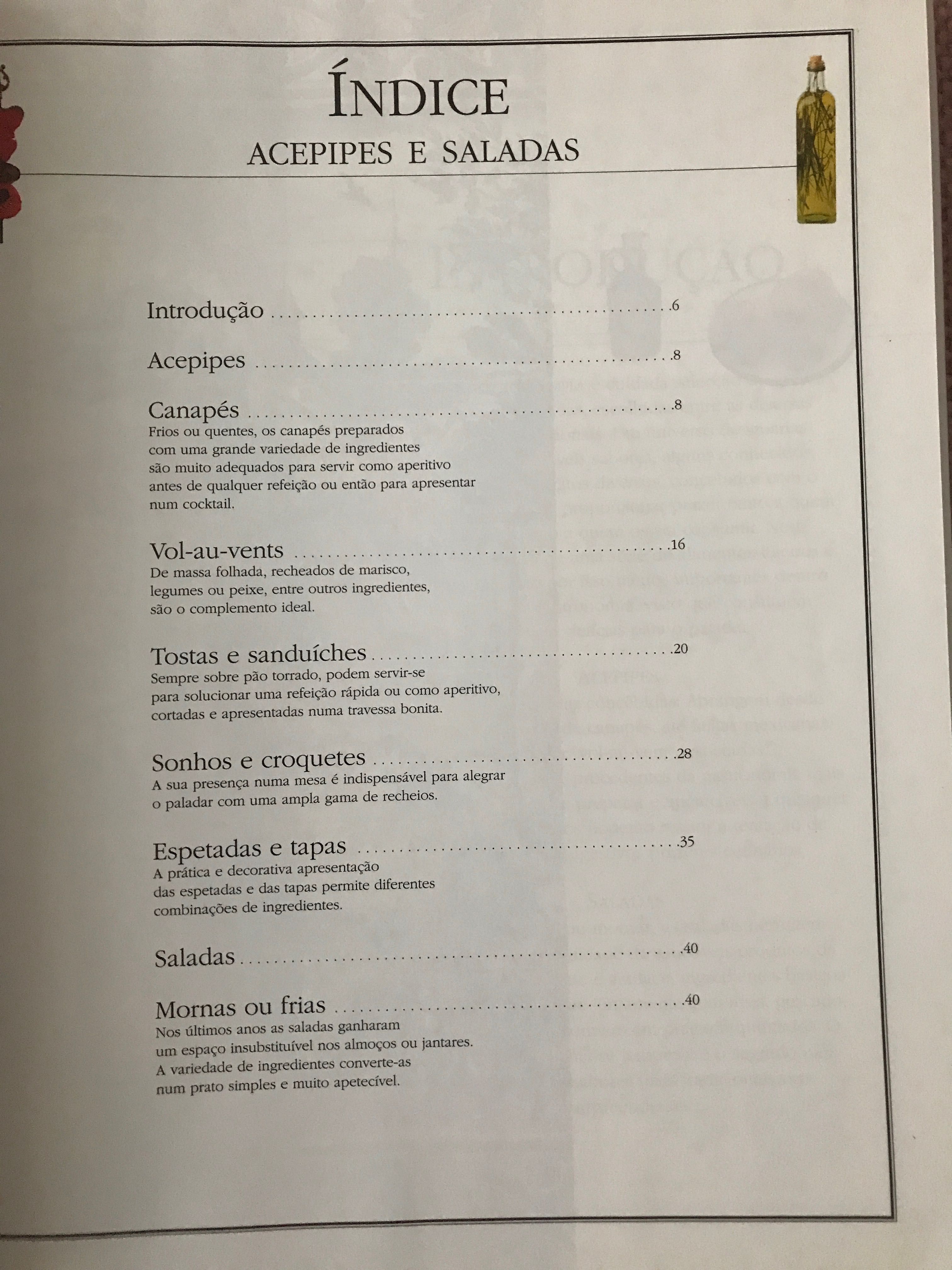 Acepipes e saladas - Cozinhas do Mundo