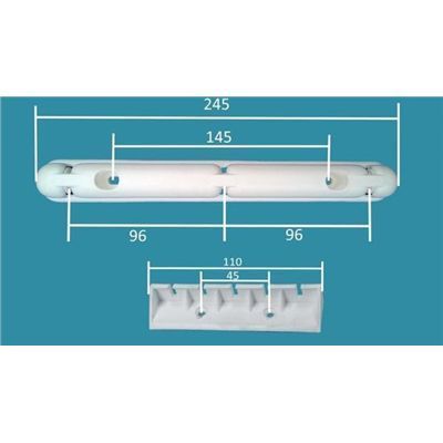 Suszarka Sufitowa 3 Pręty 80X24,5Cm Fi13 Biała