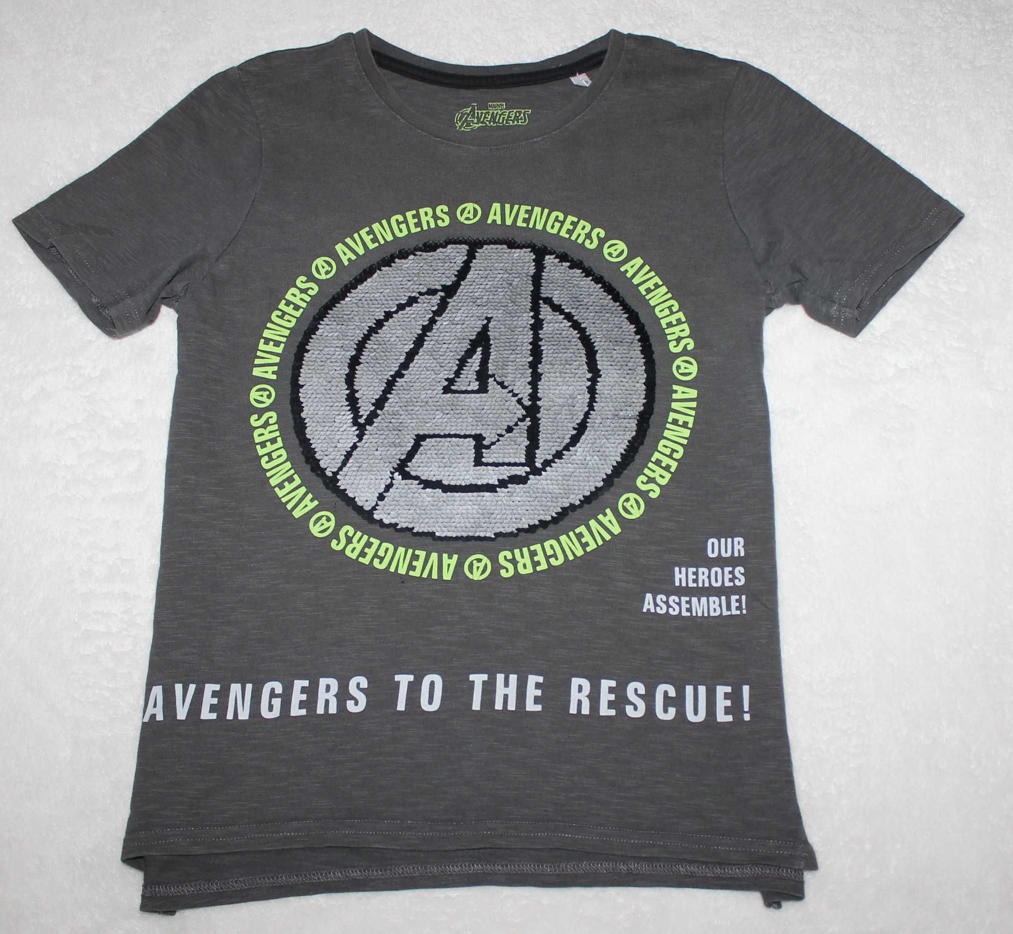 C&A Avengers t-shirt r. 140 bluzka cekiny