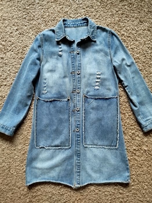 Джинсовий кардиган, джинсова куртка, р.44