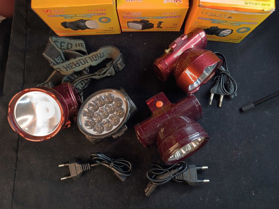 Продам налобные фонари 4шт