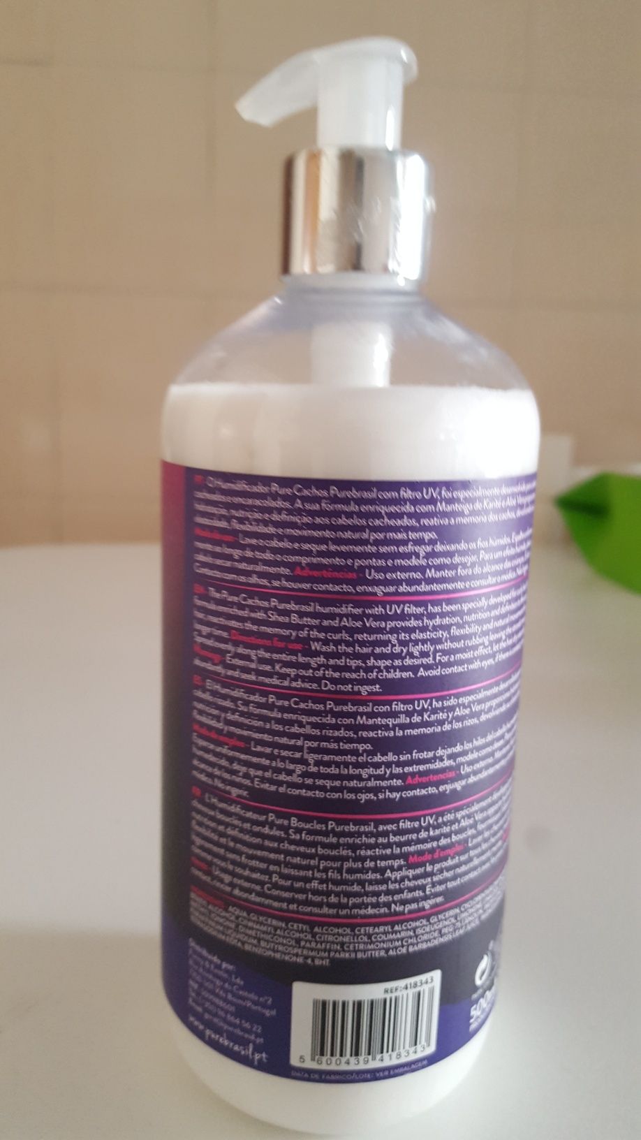 Creme para cabelo com caracois novo