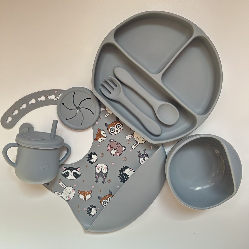 Набор силиконовой посуды набір силіконового посуду детская посуда