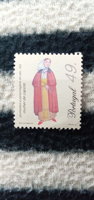 Selo 49. Portugal Profissões e personagens do séc. XIX