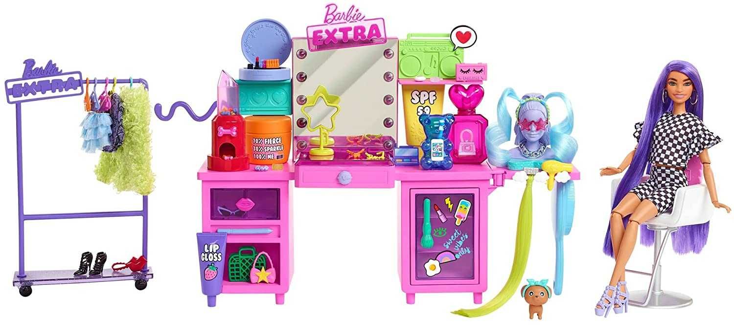 Барбі Екстра Візажний столик   Barbie Extra & Vanity Playset