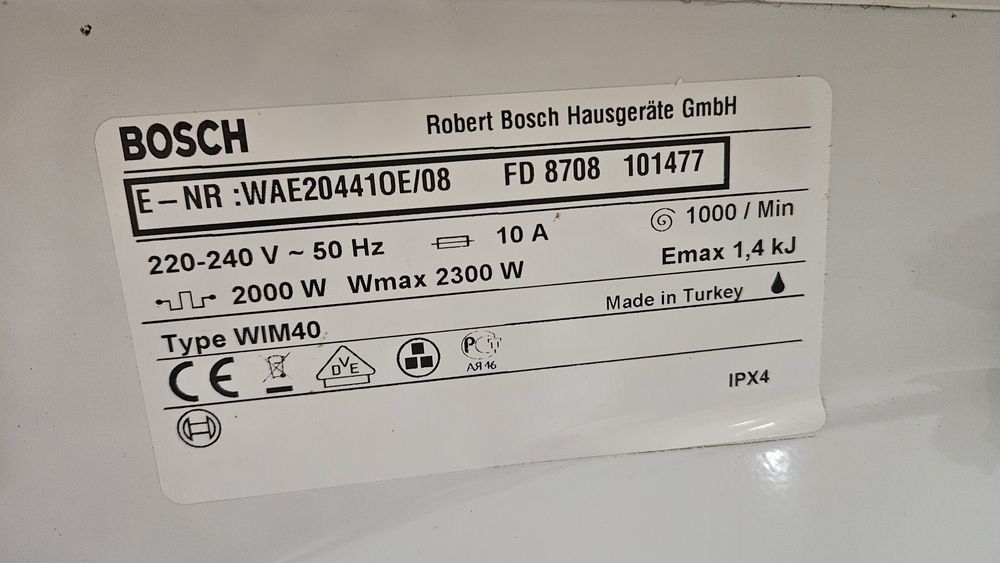 Стиральная машина пральна машина Bosch maxx7 полногабаритная