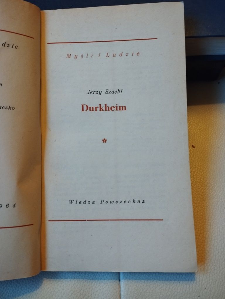 Jerzy Szacki Durkheim