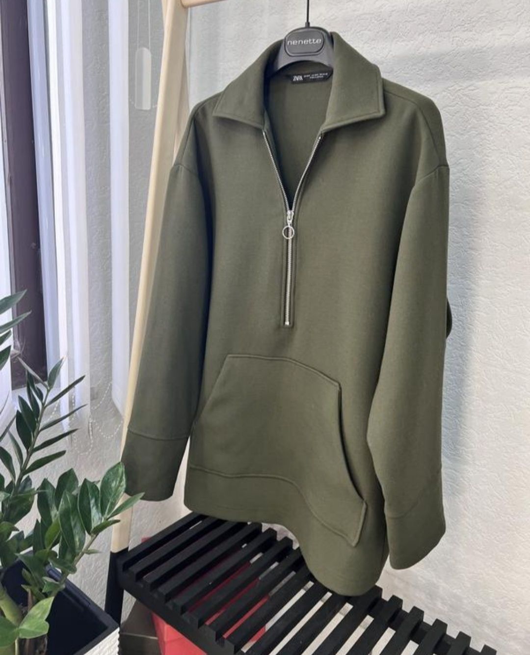 Зелена кофта Zara хакі