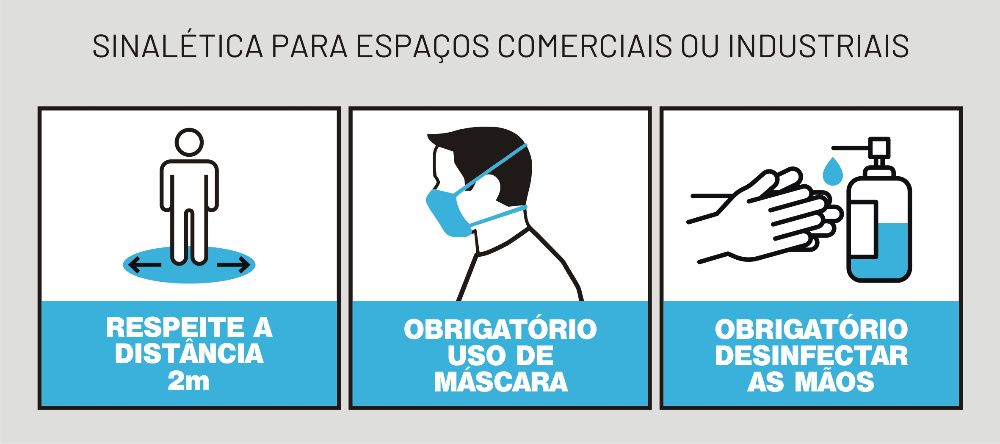 Autocolantes, Vinil Adesivos, Avisos, Covid 19, Distanciamento
