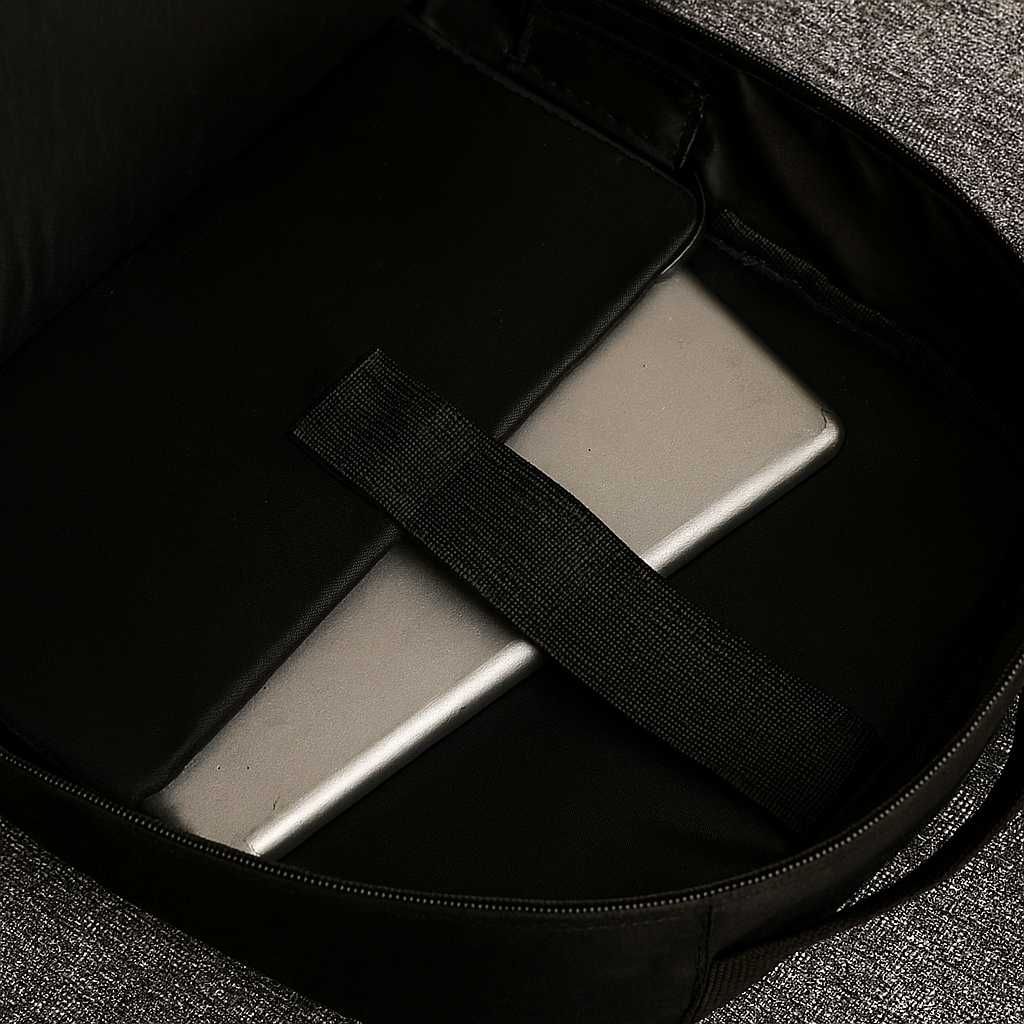 Рюкзак 3в1 Backpack 9018 чорний унісекс + сумка та клатч