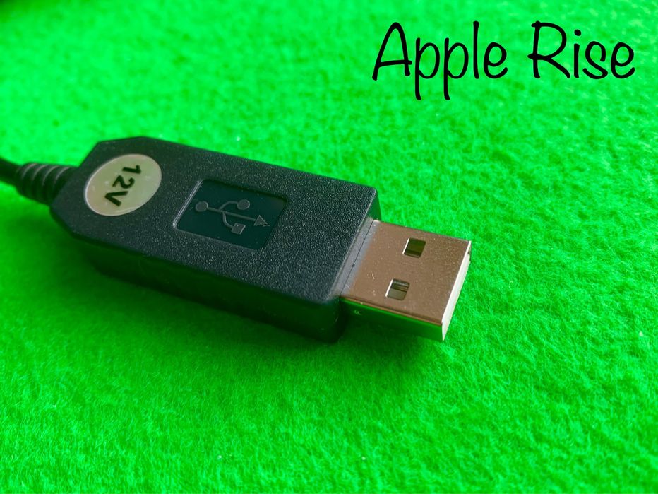 Кабель переходник USB - DC 5.5 х 2.1 для роутера от повербанка 9v 12v