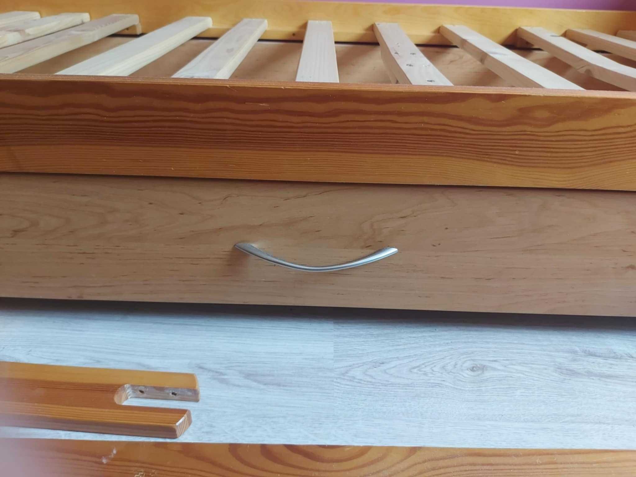 łóżko dziecięce, młodzieżowe  z szufladą i stelażem 180x80