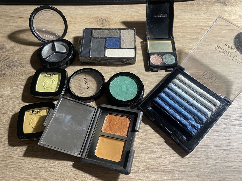 Zestaw cieni Inglot, Lancome, Milani, Nars