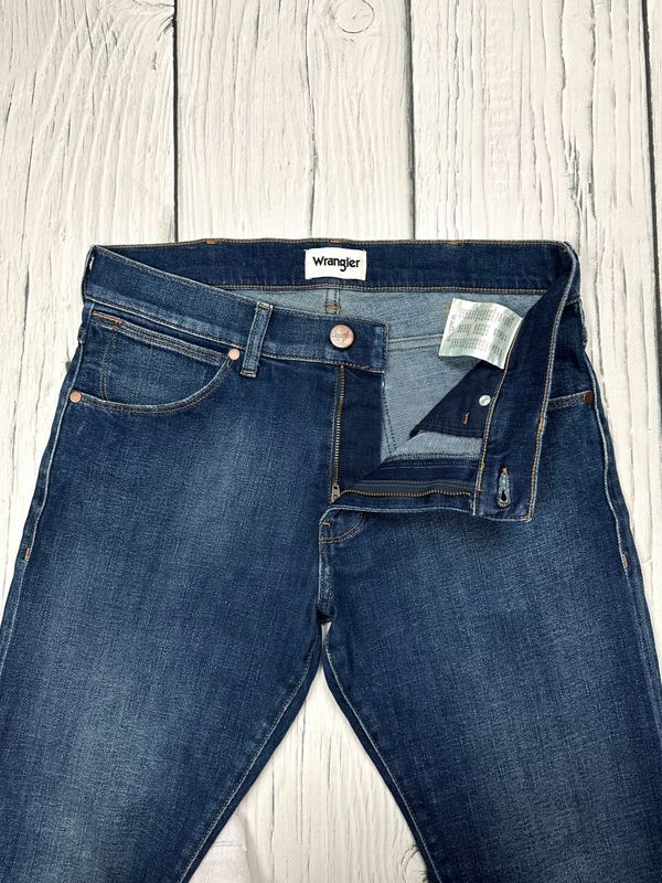 Wrangler Larston Jeansy Slim Fit Męskie Spodnie Stretch Logo W30 L32