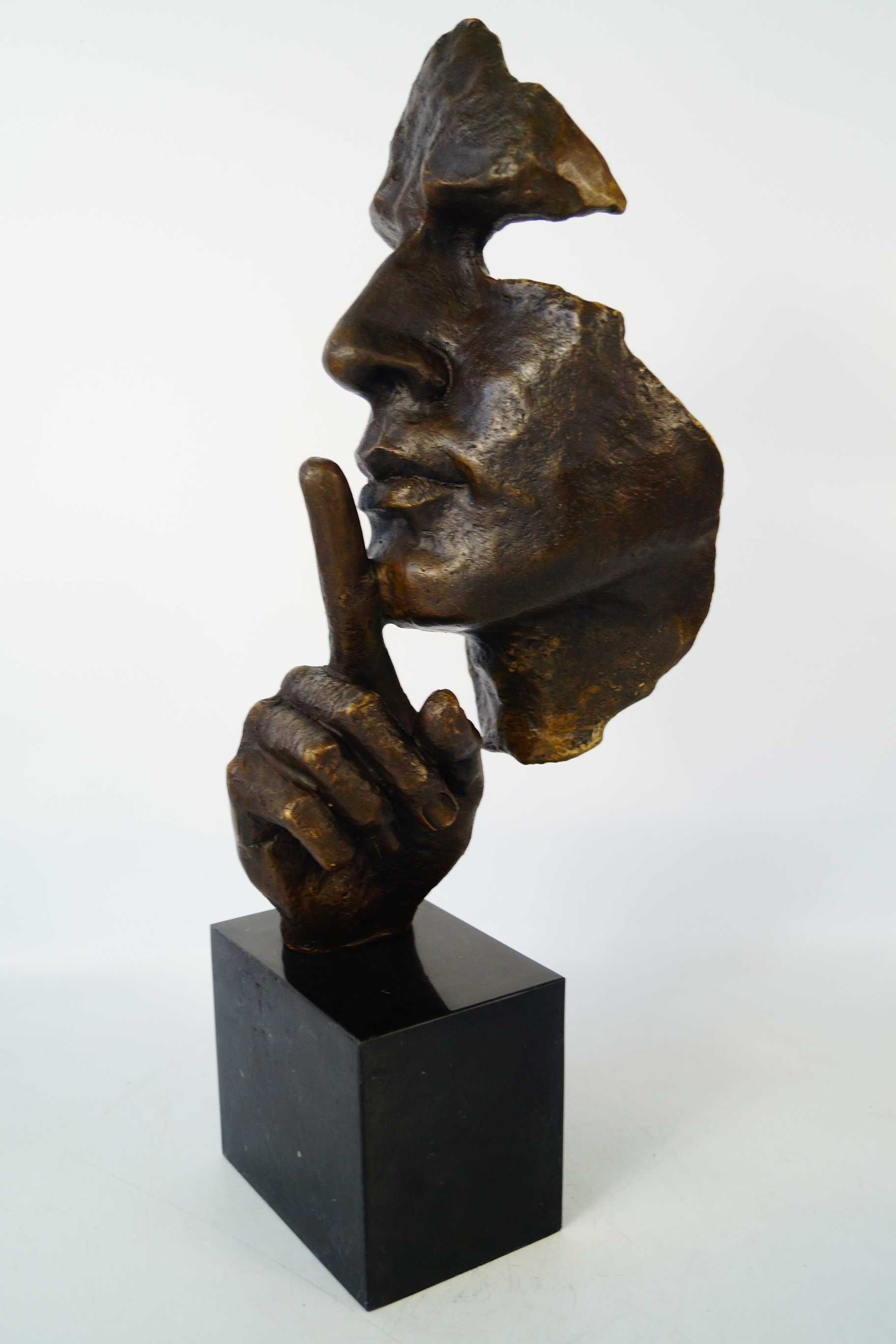 Figura z brązu CISZA Salvador Dali rzeźba piękna