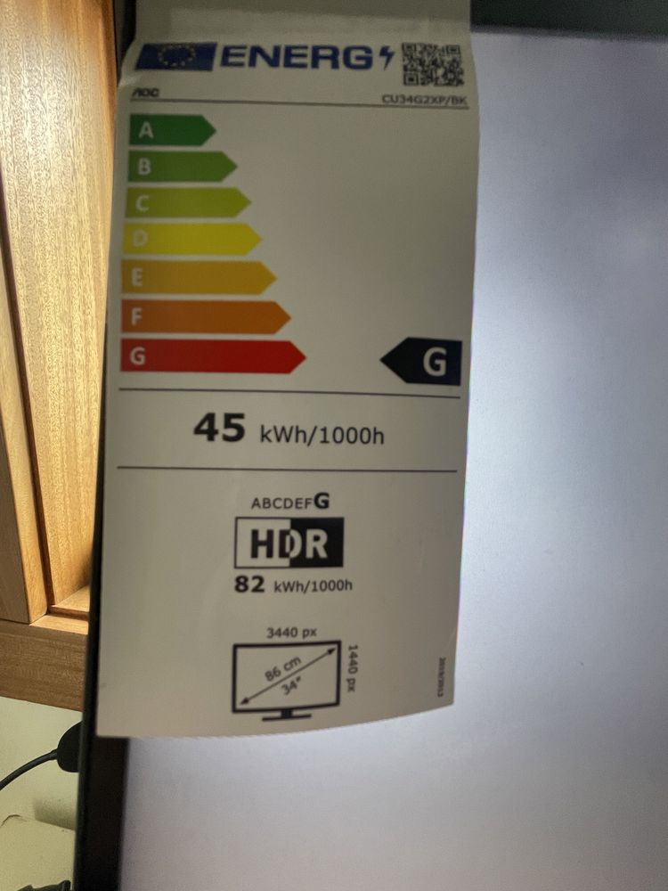 Monitor aoc 34 polegadas
