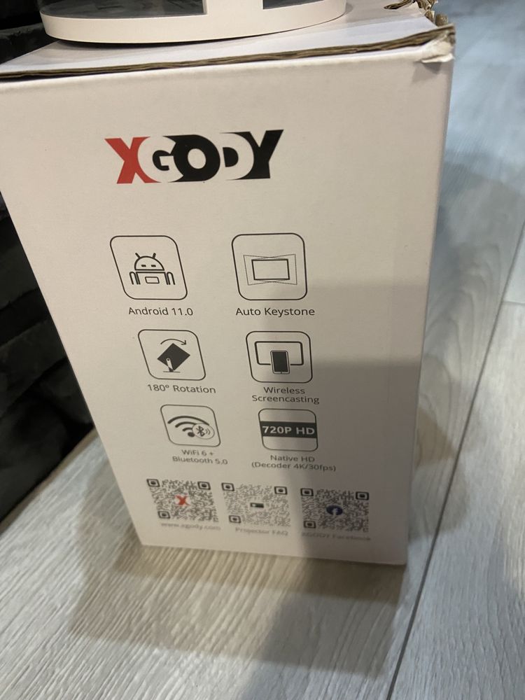 Przenosny mini Projektor XGoDY Gimbal 3 Smart Android 11HD