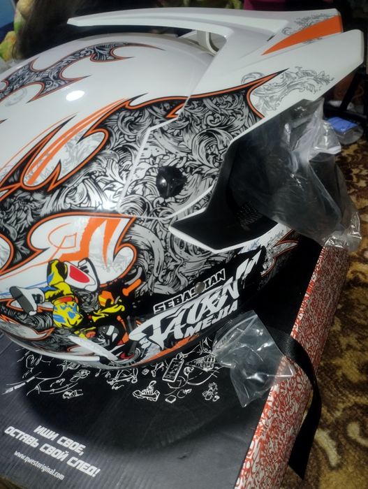 Кросовий мотошолом/ендуро + окуляри