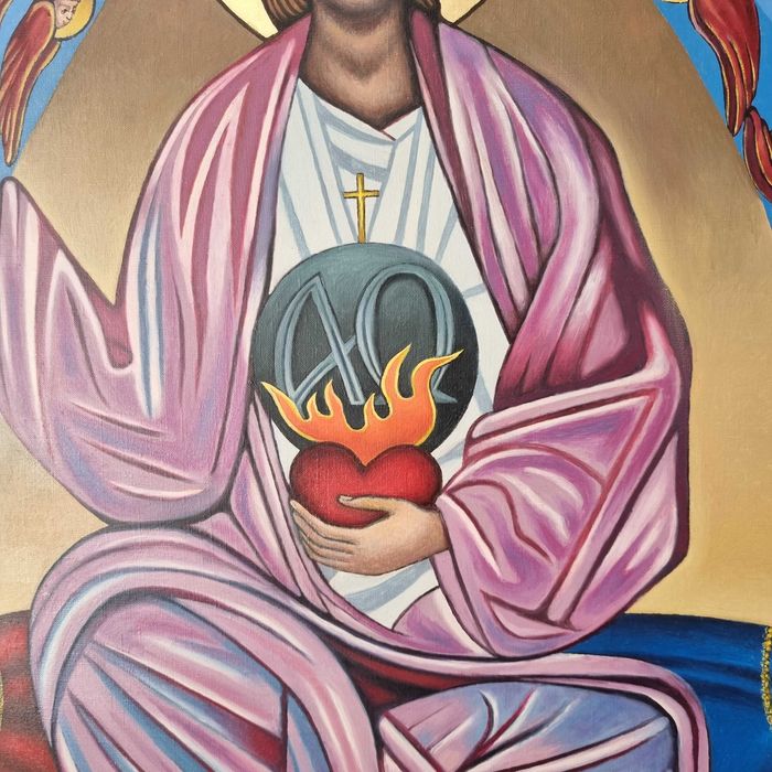 obraz olejny Deus Omnipotents - kopia znanej ikony