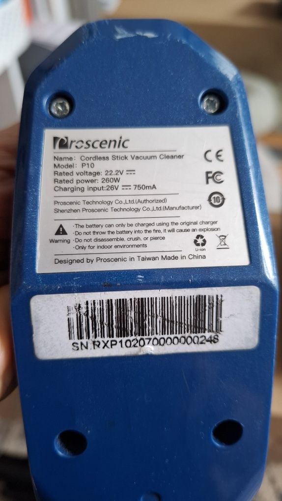 Mocny odkurzacz bezprzewodowy, bezworkowy