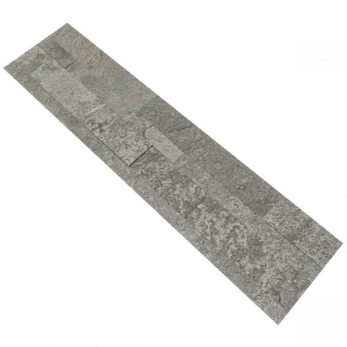 Fornir ścienny kamienny samoprzylepny Silver Grey kamień ozdobny