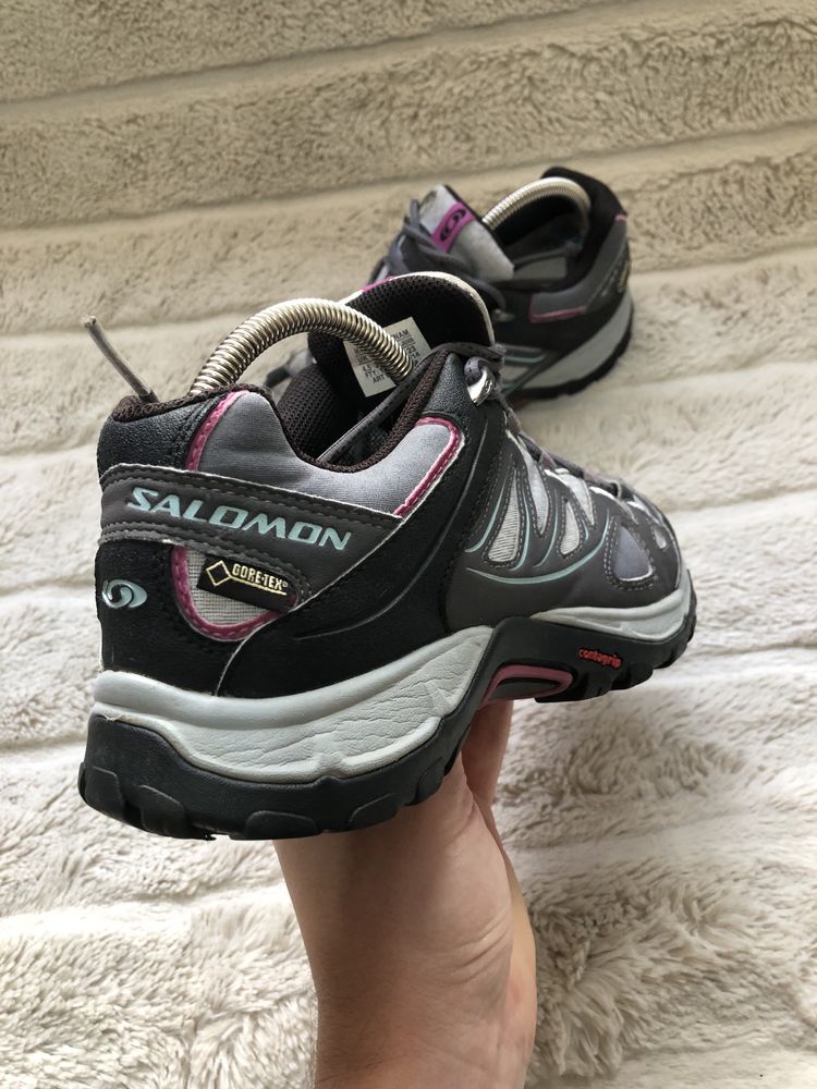 [SALOMON GORE-TEX] Ellipse GTX 37⅓ 23см женские трекинговые кроссовки