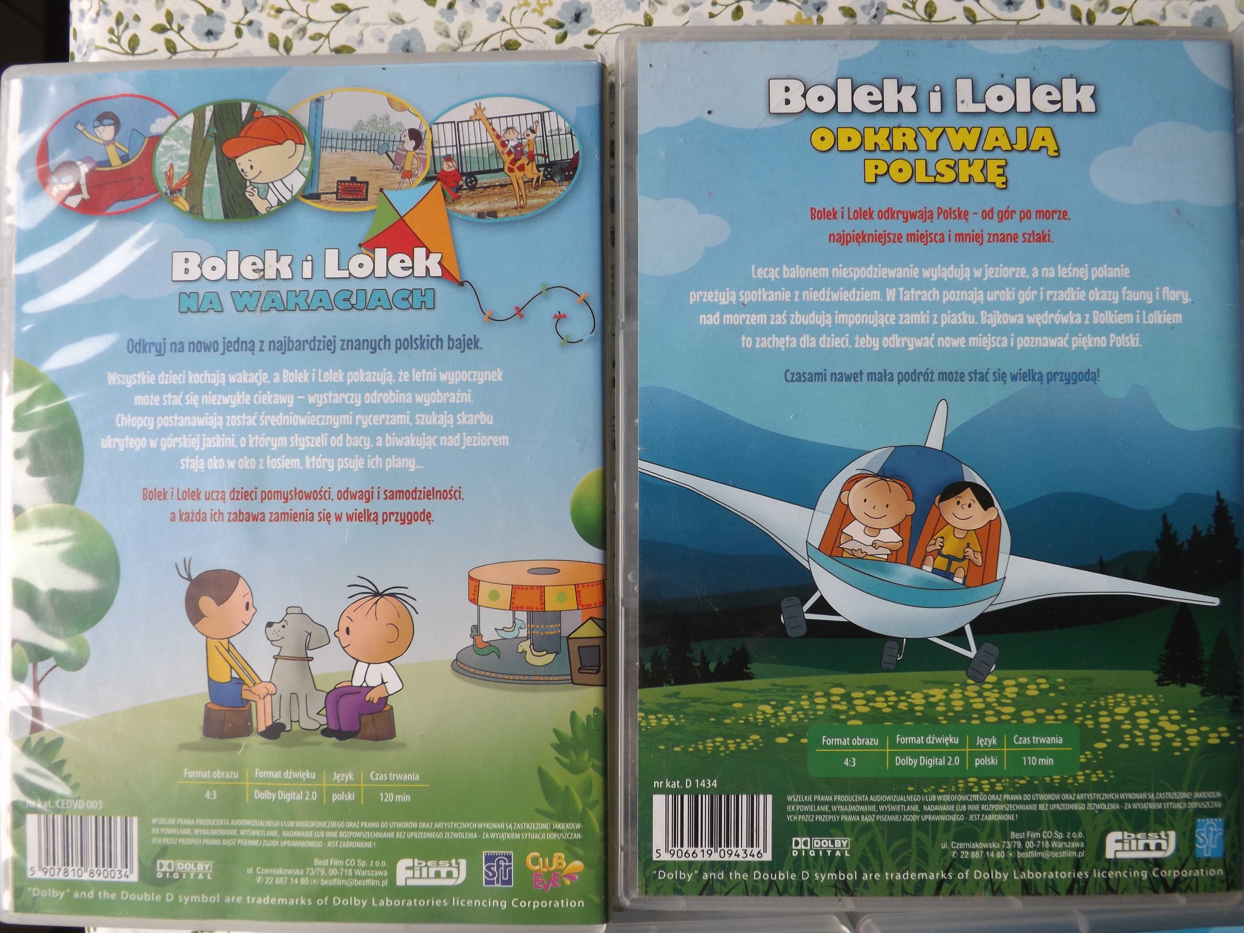 Bolek i Lolek w Europie i inne 5 dvd bajki filmy