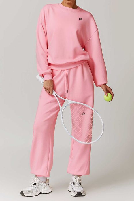 Світшот Alo Yoga Accolade Crew Neck Pullover Pink px446-PK