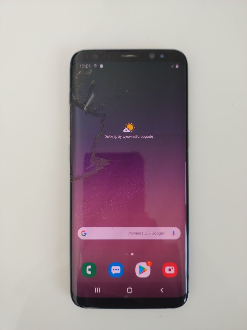 Samsung s8 działający uszkodzony ekran