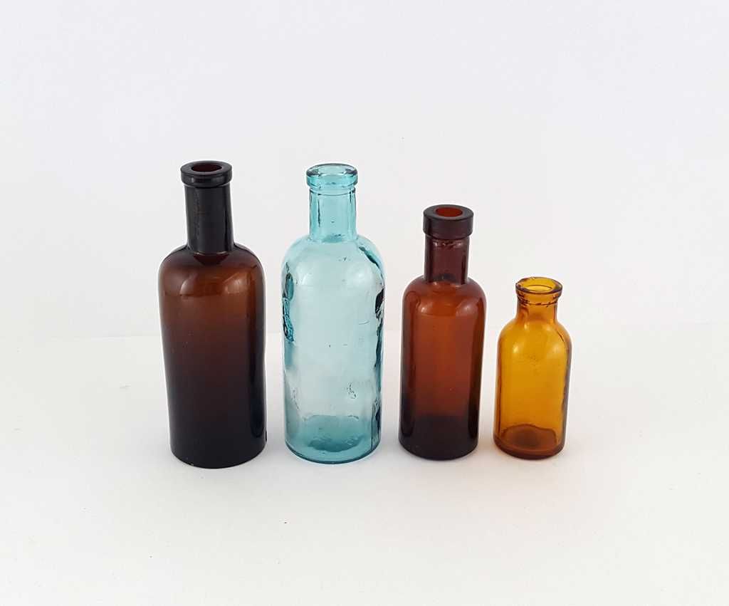 Kolekcja zabytkowych butelek APTECZNYCH z lat 30-tych