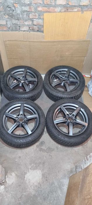Felgi Alutec 16" 5x112 VW, SEAT, SKODA, AUDI z oponami zimowymi