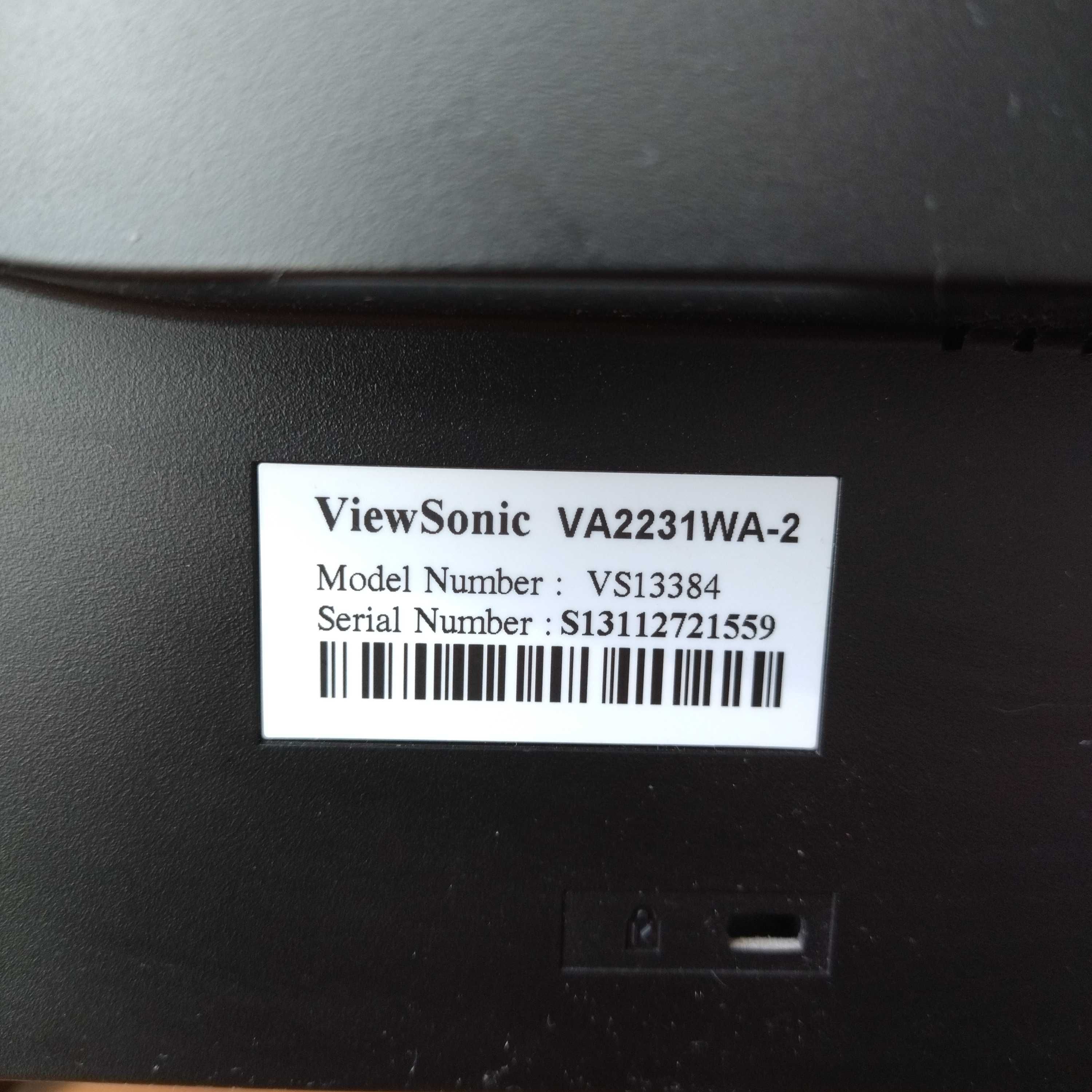 Монітор 21.5" ViewSonic VA2231wa + перехідник HDMI-VGA